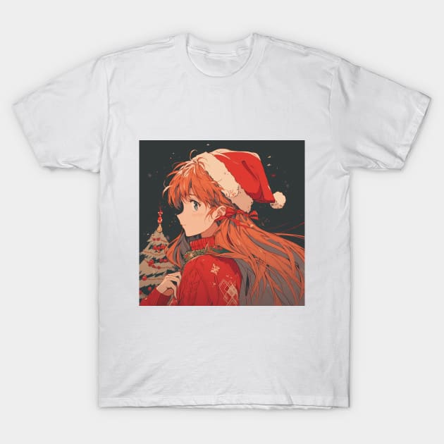 asuka christmas T-Shirt by WabiSabi Wonders